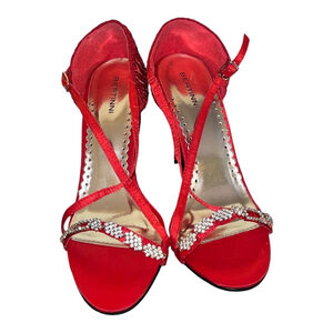 Women's Bertini Red Heels Size 9